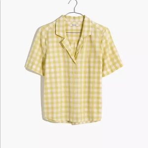 Madewell Linen Blend Boxy Camp Shirt